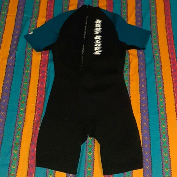 90s Body Glove Short Sleeve Shorts Vintage Wetsuit Surf Surfing Surfer - Picture 2 of 3